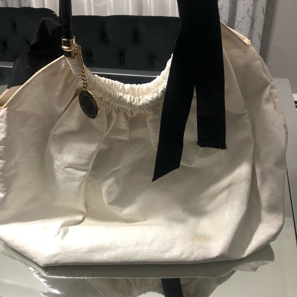 Stella McCartney XL Hobo Bag White Vegan Leather Oversized Designer - Picture 5 of 14